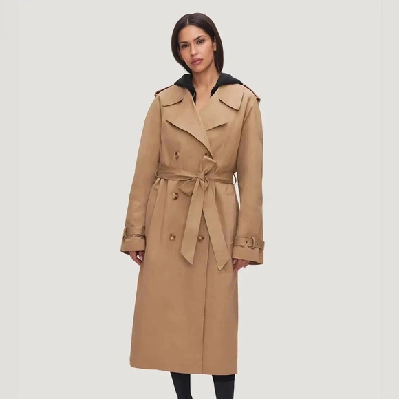 Good AmericanNWT! Chino Trench Coat In Good Khaki Size: L/XL